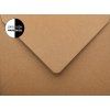 Obálka KRAFTOVÁ HNĚDÁ C6 114x162 mm, olizová, 110 gm2