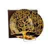 komplet 2 talerze deserowe tree of life brown inspired by klimt 1