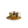 filizanka ze spodkiem 280 ml the kiss brown by gustav klimt 2