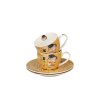 2 filizanki espresso ze spodkami the kiss classic inspired by gustav klimt 3