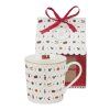 Becher in Geschenkbox in Form eines Hauses ORNAMENT JOY
