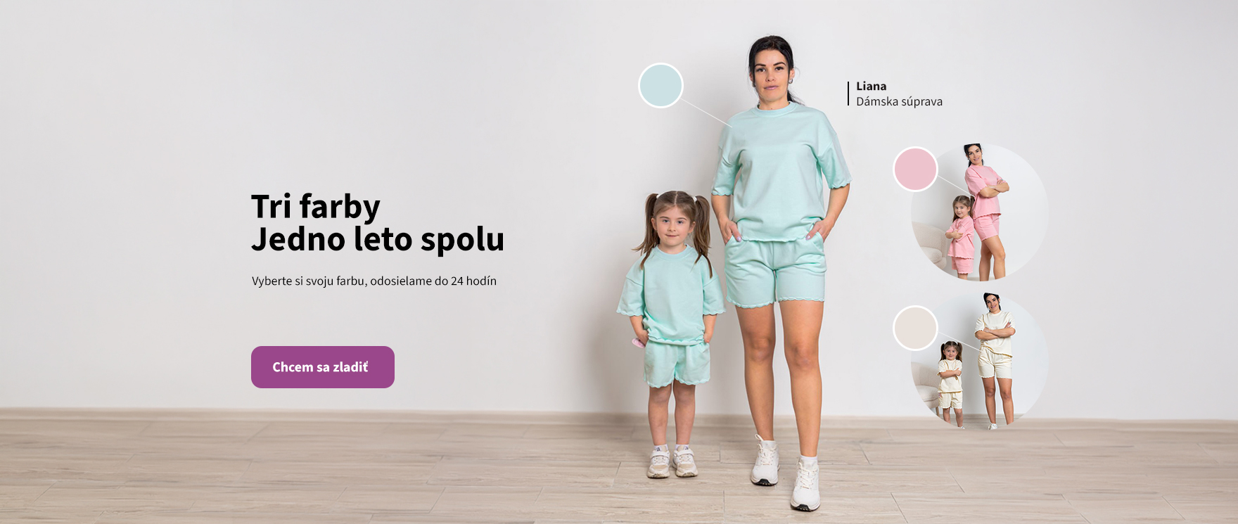 Liana- súpravy kraťasy a tričko