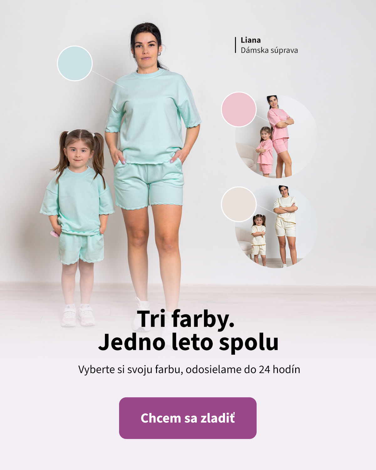 Liana- súpravy kraťasy a tričko