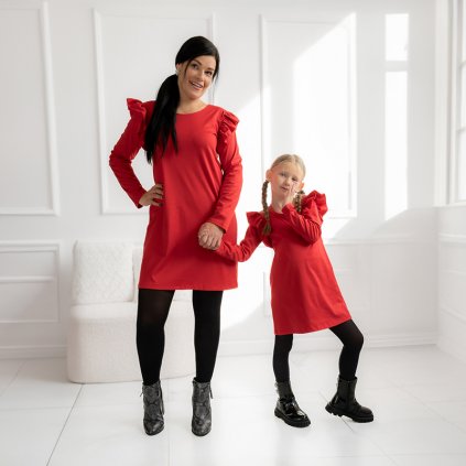 Sada-Roma oversize šaty s volánikmi