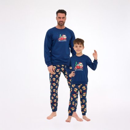 Sada- Teddy vianočné pyžamo otec a syn
