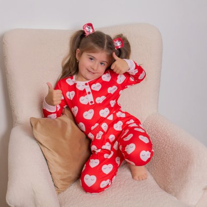 Amora- Dievčenské srdiečkové pyžamo