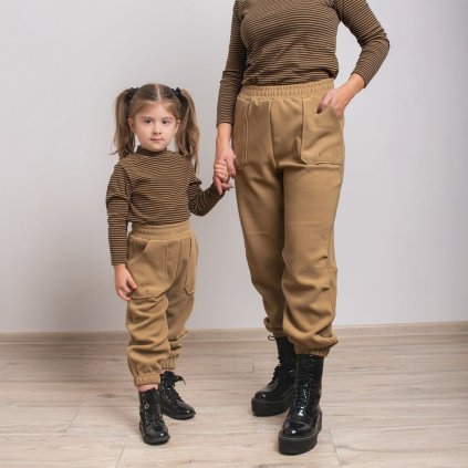 Sada- Vega pohodlné mäkké tepláky hnedé