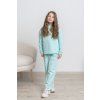 Elia dievčenská mentolová tepláková súprava – samostatný model na postave