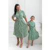 Sada-Laura letné košeľové šaty zelené