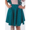 Luna- Dámska tyrkysová sukňa na traky