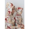 Trojset- Rosalie mikinové šaty s kapucňou