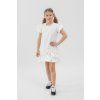 Serena dievčenské biele šaty – samostatný model na postave