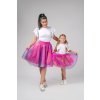 Dada-Dievčenská tylová sukňa ružová