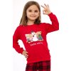 Veselé Vianoce- Dievčenské červené pyžamo