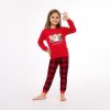 Veselé Vianoce- Dievčenské červené pyžamo