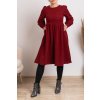 Valéria- Dámske menčestrové šaty bordo