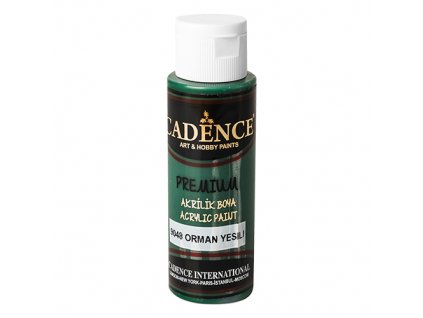 Akrylová farba CADENCE Premium, tm. zelená, 70 ml