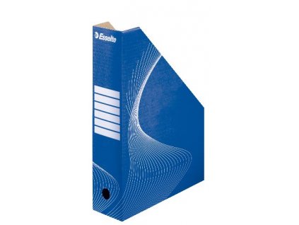 Stojan na časopisy Esselte, 80 mm, kartónový modrá
