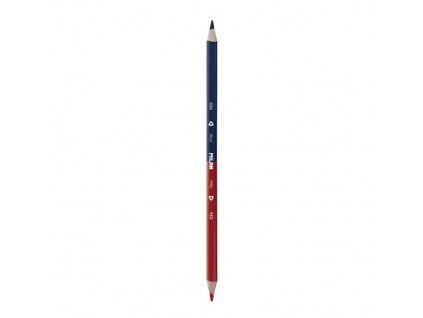 Ceruzka MILAN trojhranná obojstranná červeno-modrá