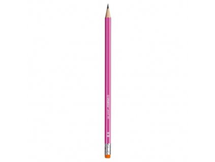 Ceruzka grafitová HB STABILO pencil 160 s gumou - ružová