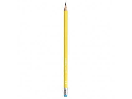 Ceruzka grafitová HB STABILO pencil 160 s gumou - žltá