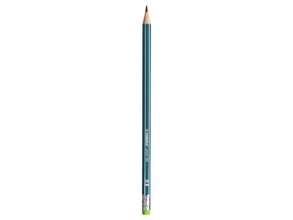Ceruzka grafitová HB STABILO pencil 160 s gumou - zelená