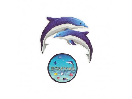 Sticker na tašku Dolphins, sada 2 ks