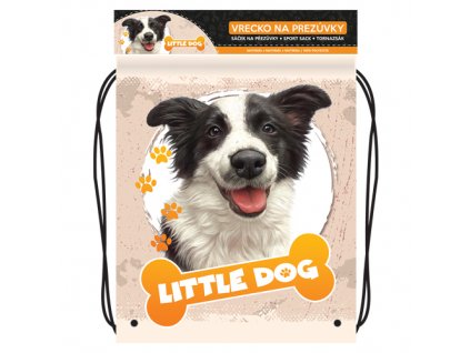 Vrecko na prezuvky s potlačou - Seria 4 - Little Dog