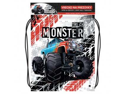 Vrecko na prezuvky s potlačou - Seria 4 - Monster Truck