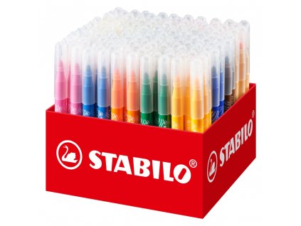 Vláknová fixka STABILO power max 140 ks box - 18 rôznych farieb