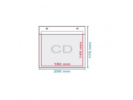 Obálka bublinková CD, 195 x 175 mm, (175 x 165)