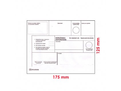 Obálky B6 DVR 125 x 175 mm opakované doručenie 1000 ks