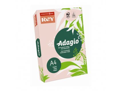 Kopírovací papier, farebný, A4, 80 g, REY "Adagio", pastelový ružový