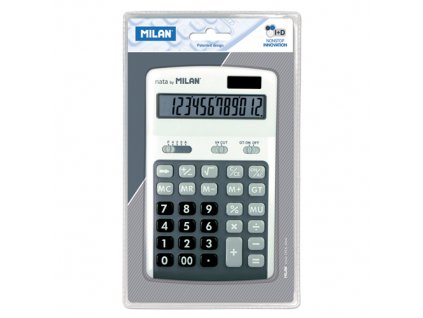 Kalkulačka MILAN stolová 12-miestna 150712 sivá