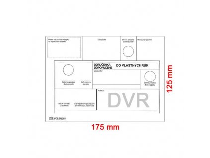 Obálky B6 125 x 175 mm do vlastných rúk / 25 ks