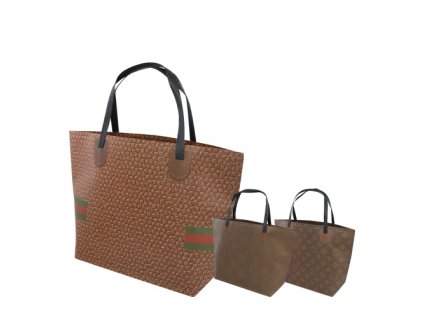 Darčeková taška, brand "M" (24x34,5x10 cm) - mix 3 dizajny