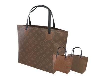 Darčeková taška, brand "L" (28x40,5x12 cm) - mix 3 dizajny