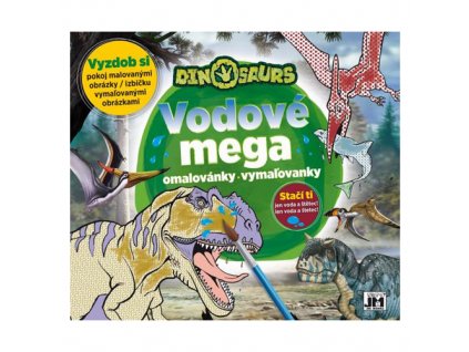 Omaľovanka vodová JM MEGA A3 - Dinosaury