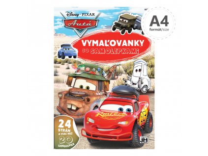 Omaľovanka JM A4 Cars + samolepky