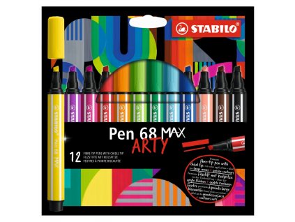 Fix vláknový STABILO Pen 68 MAX ARTY - sada 12 ks