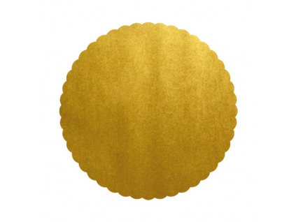 Podložky lepenkové 40 cm - zlaté, 5 ks