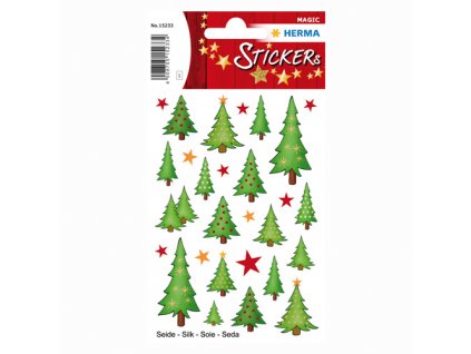 Vianočné etikety Magic - stromčeky