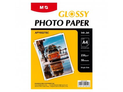 Fotopapier pre atramentové tlačiarne A4, lesklý, 50 listov, 230g