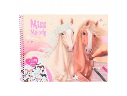 Omaľovánka Miss Melody - Album Horses so samolepkami