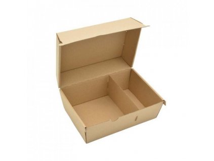 Box na hamburger 190x130x110 mm VL hnedý (50 ks)