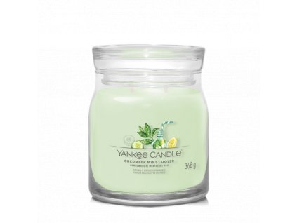 Sviečka Yankee Candle - CUCUMBER MINT COOLER, stredná