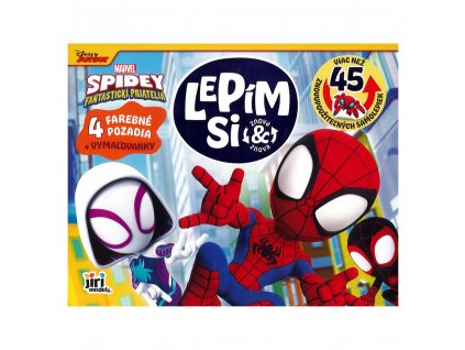 Lepím si znova 50 samolepiek + vymaľovanky - Spidey