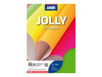 Dekoračný papier A4 Fluo zelený 250 g, sada 10 ks