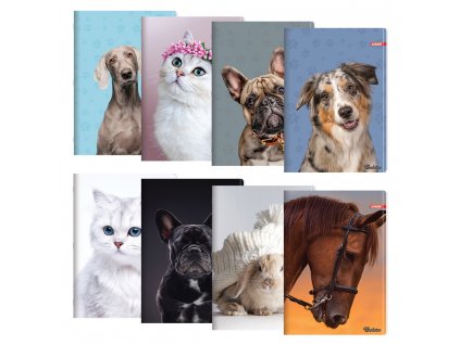 Zošit A4, linajkový 444, 40 listový, Exclusive "Cute Animals"