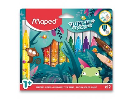 Fixy MAPED Jungle Fever Jumbo 12 ks